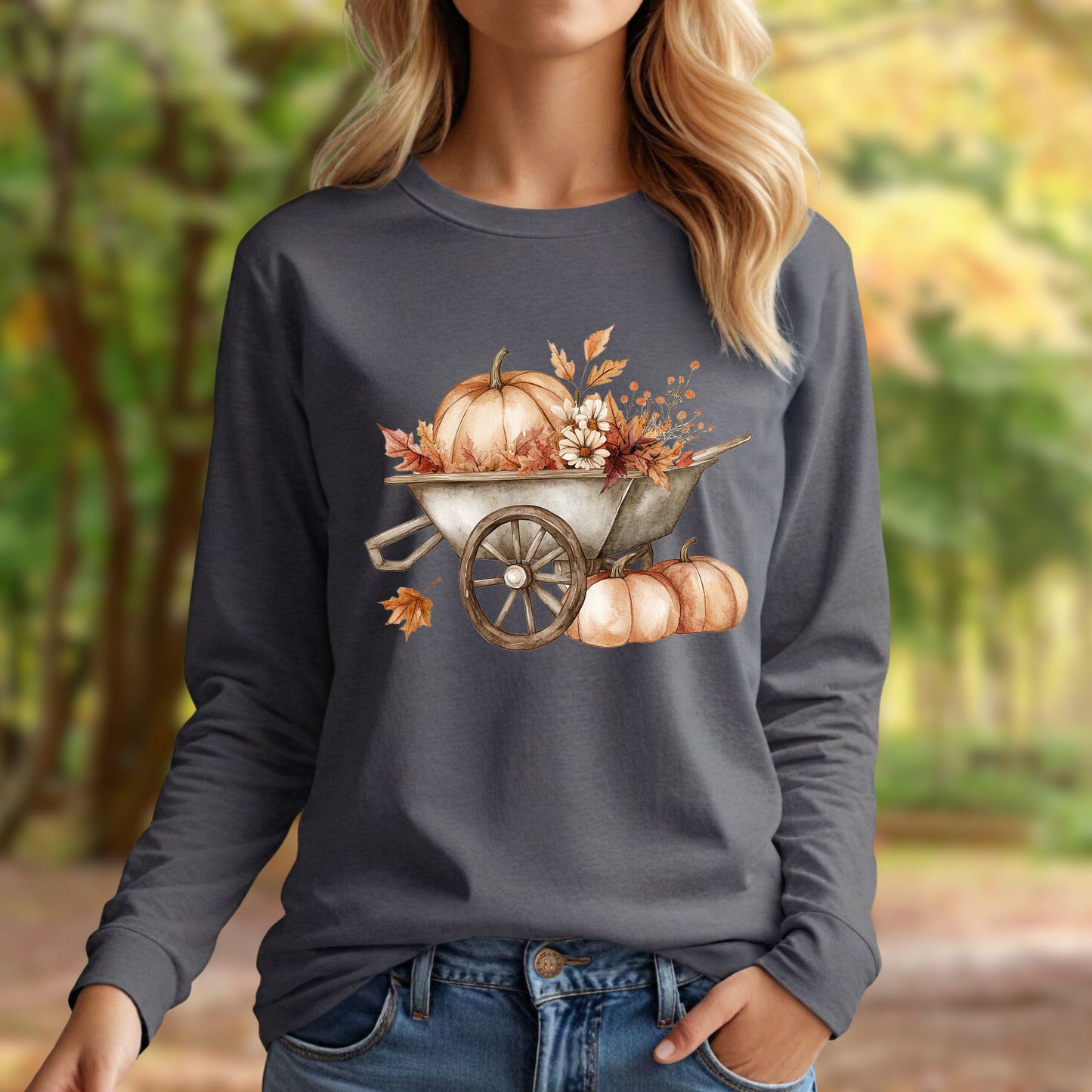 Autumn Wagon Long Sleeve T-Shirt