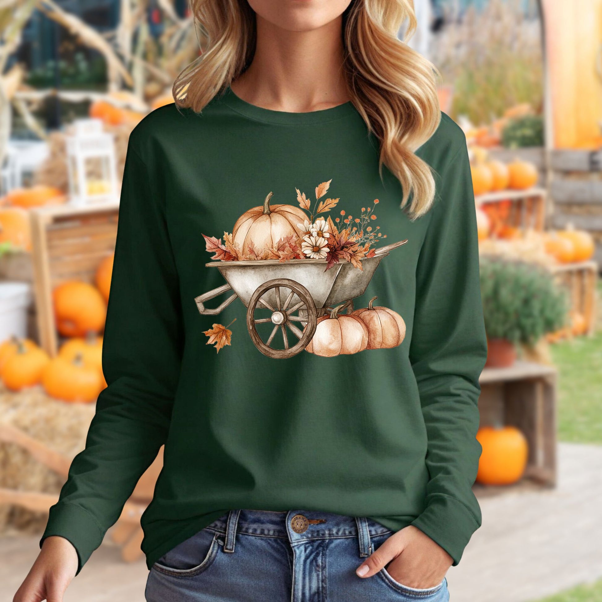 Autumn Wagon Long Sleeve T-Shirt