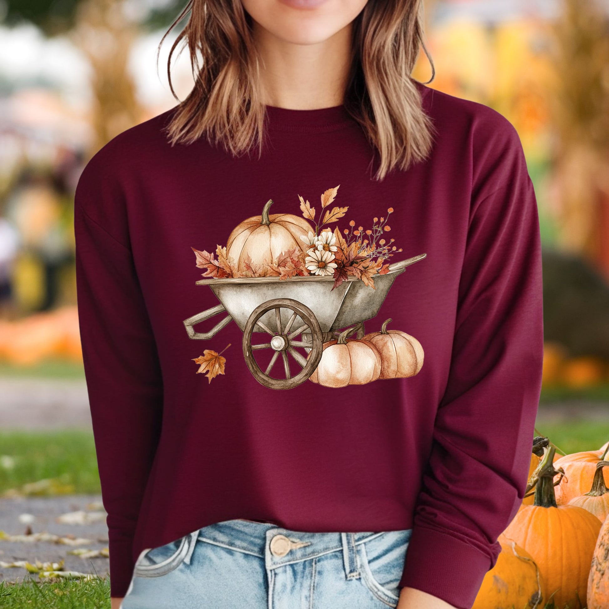 Autumn Wagon Long Sleeve T-Shirt