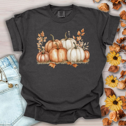 Autumn Watercolor Pumpkin Artwork T-Shirt