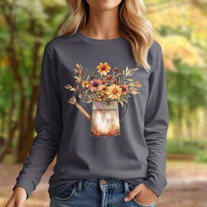 Autumn Watering Can Long Sleeve Tee