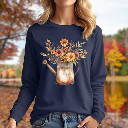 Autumn Watering Can Long Sleeve Tee