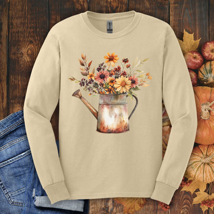Autumn Watering Can Long Sleeve Tee