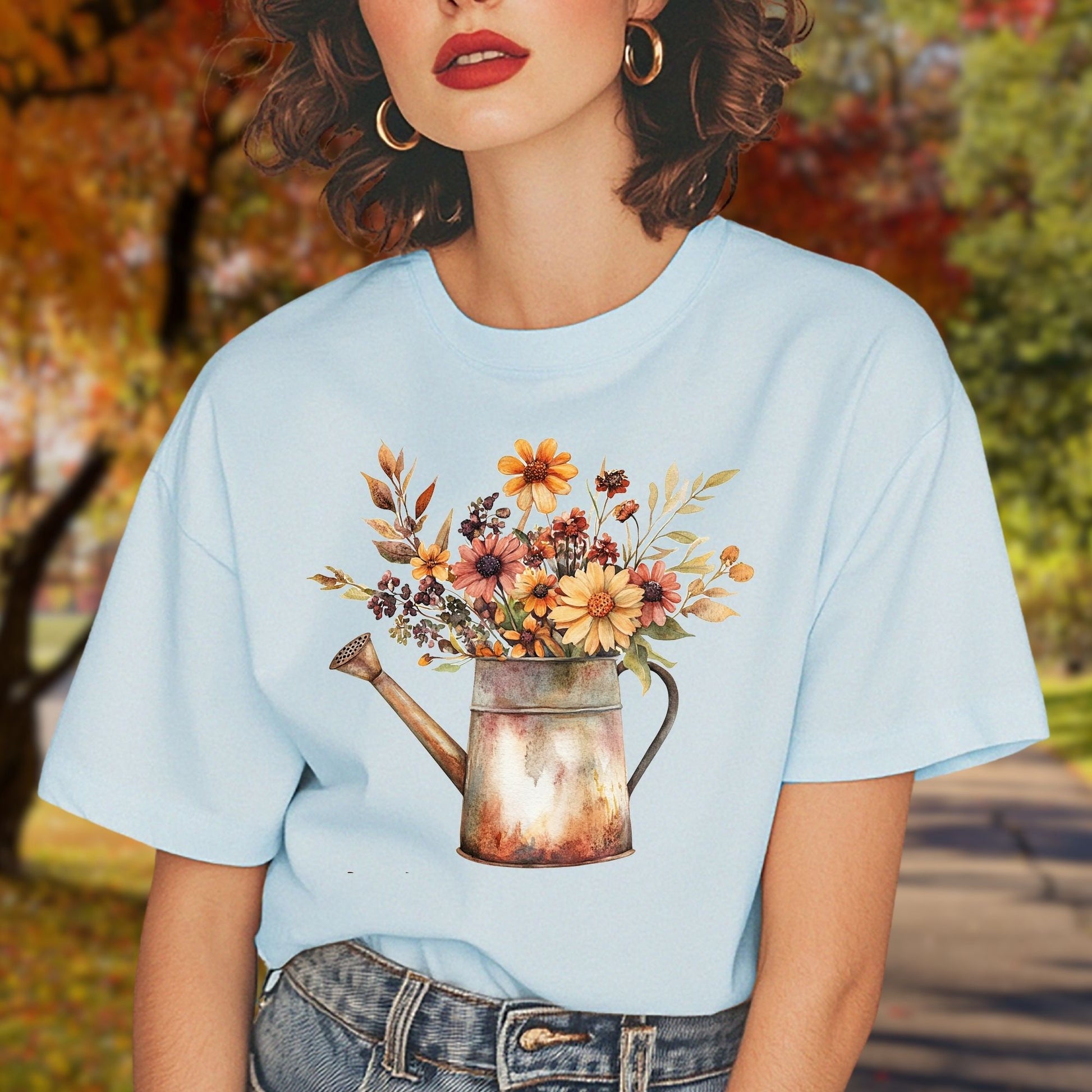 Autumn Watering Can T-Shirt