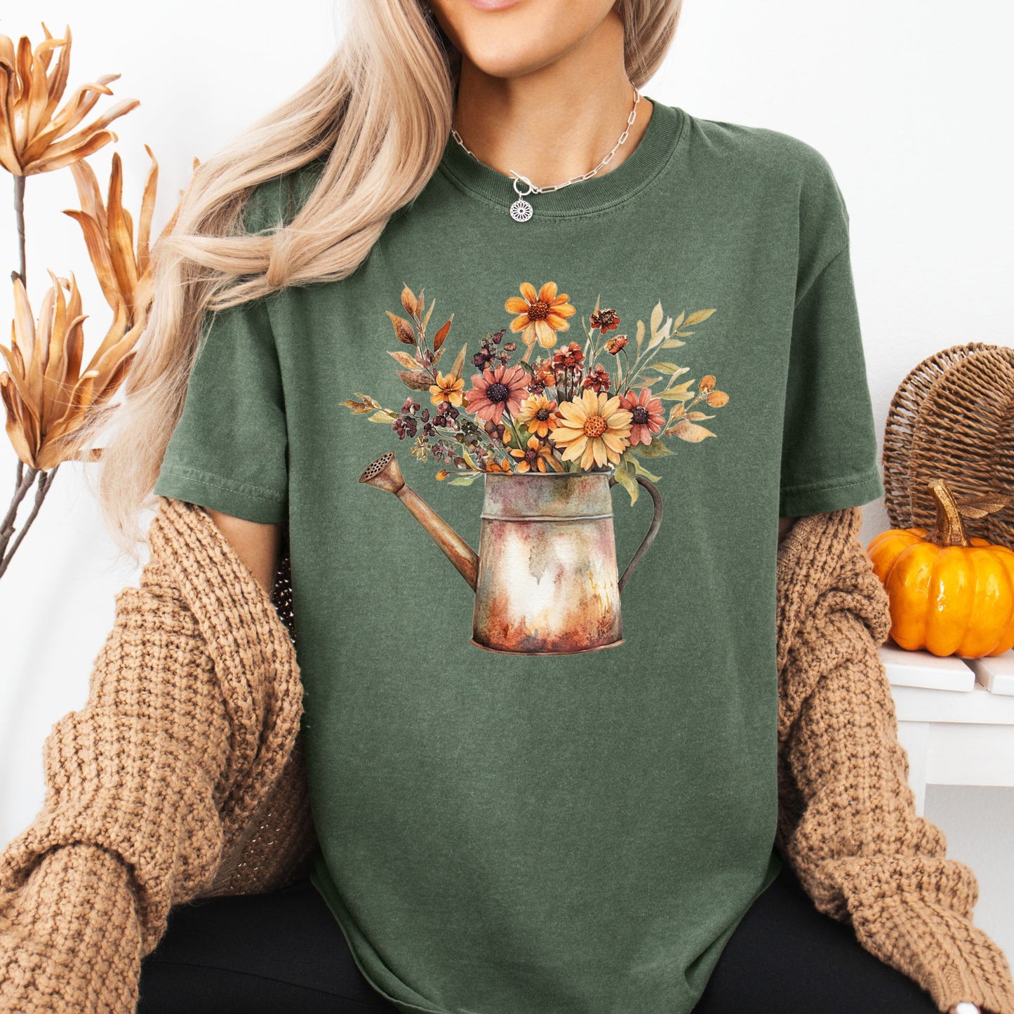 Autumn Watering Can T-Shirt