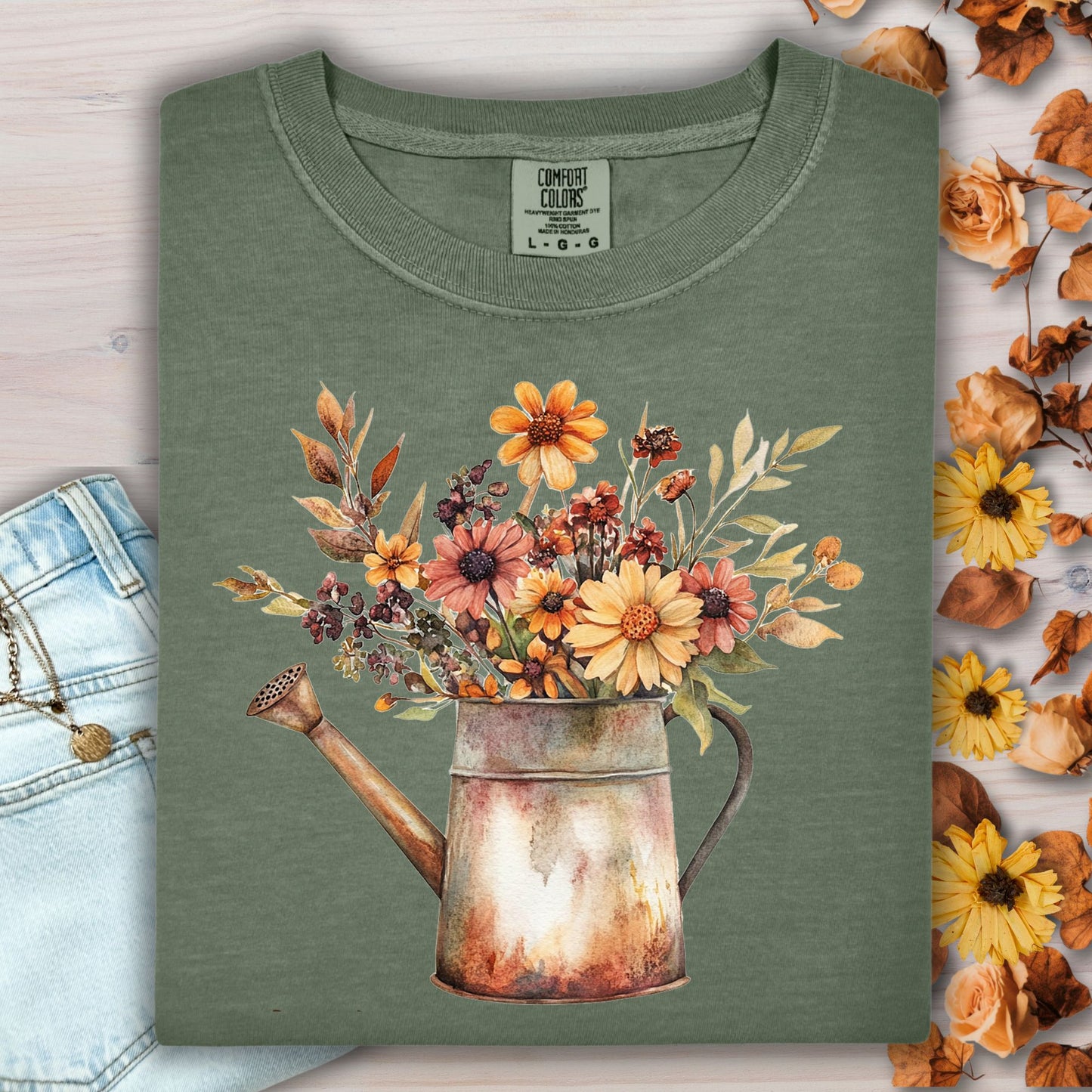 Autumn Watering Can T-Shirt