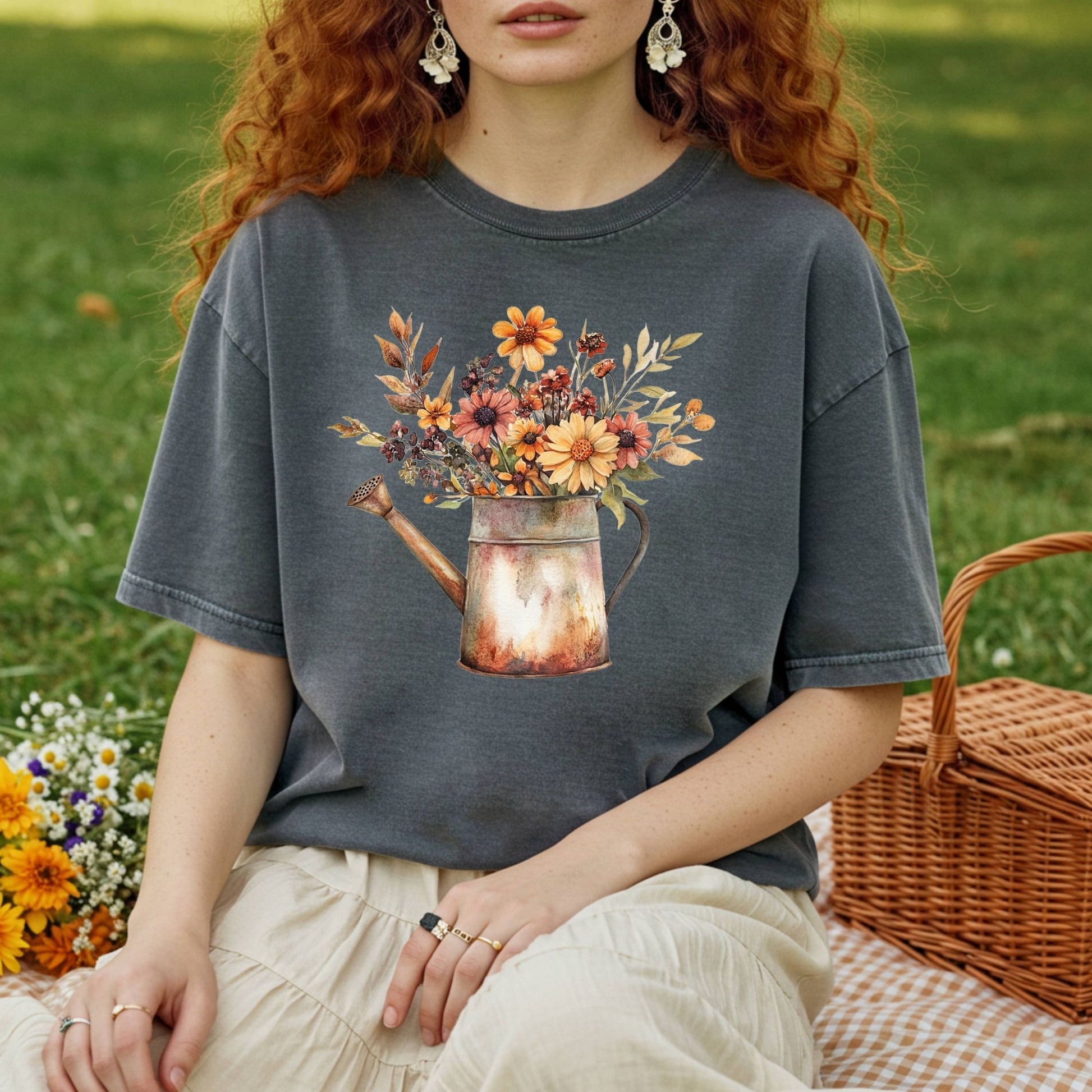 Autumn Watering Can T-Shirt
