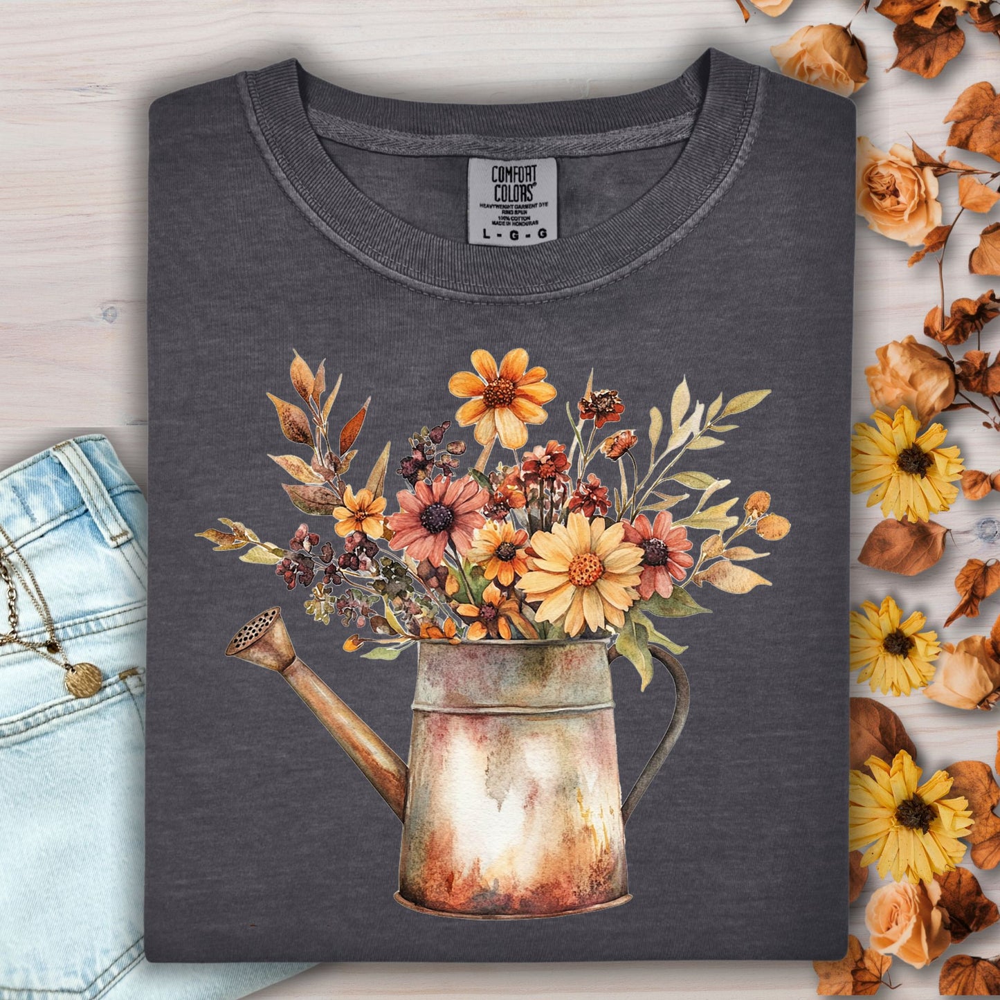 Autumn Watering Can T-Shirt