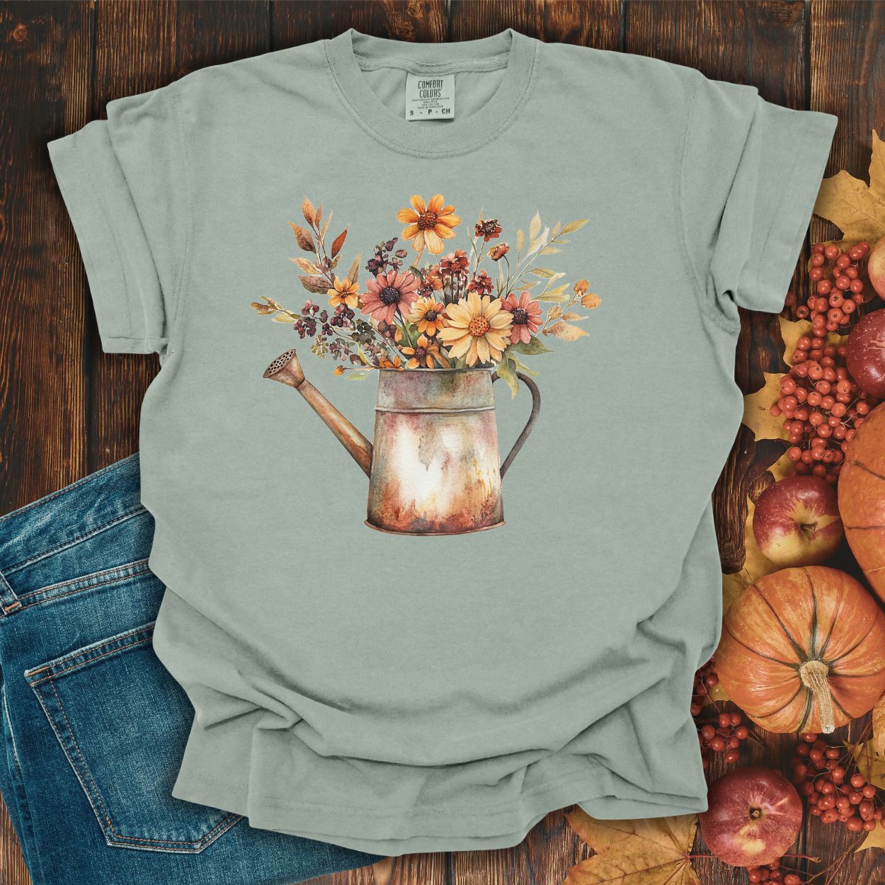 Autumn Watering Can T-Shirt
