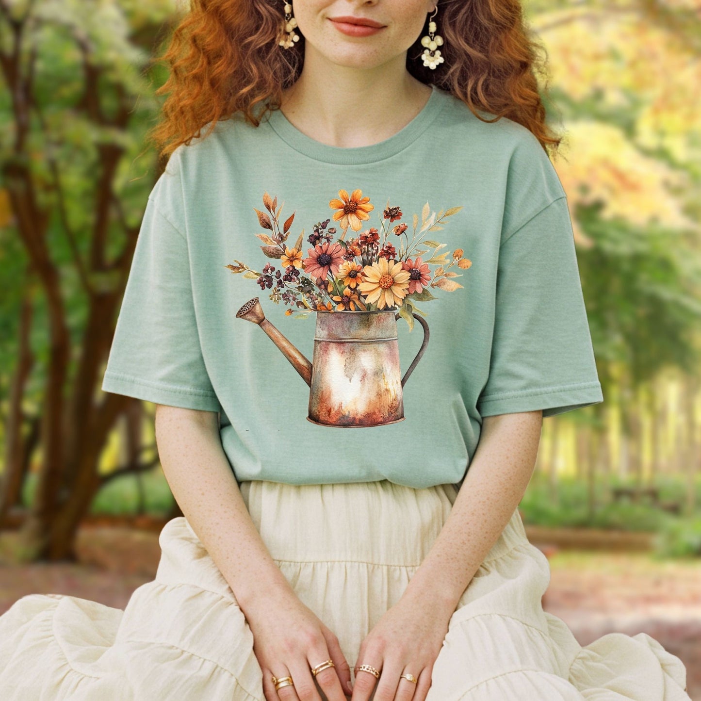 Autumn Watering Can T-Shirt