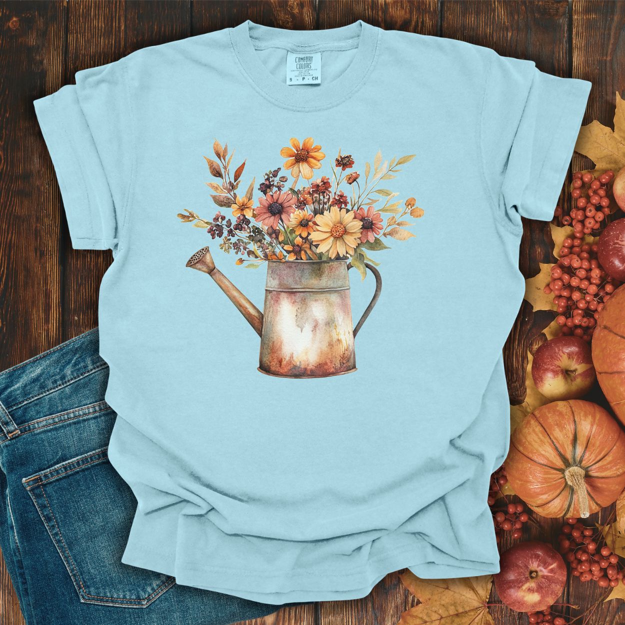 Autumn Watering Can T-Shirt
