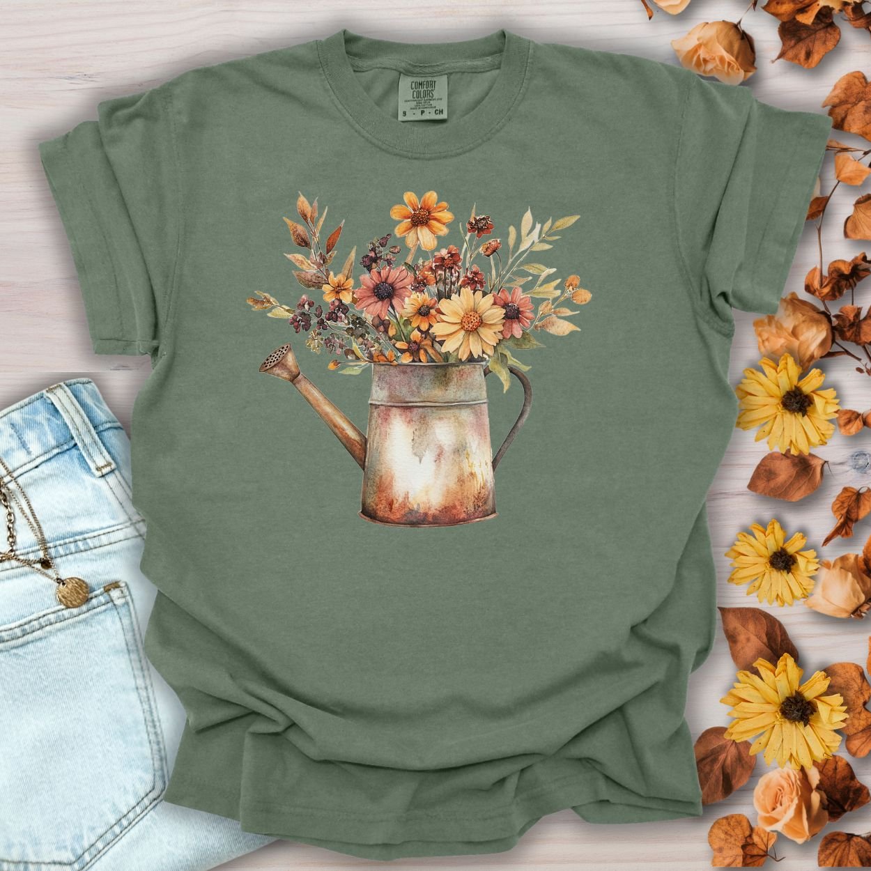 Autumn Watering Can T-Shirt