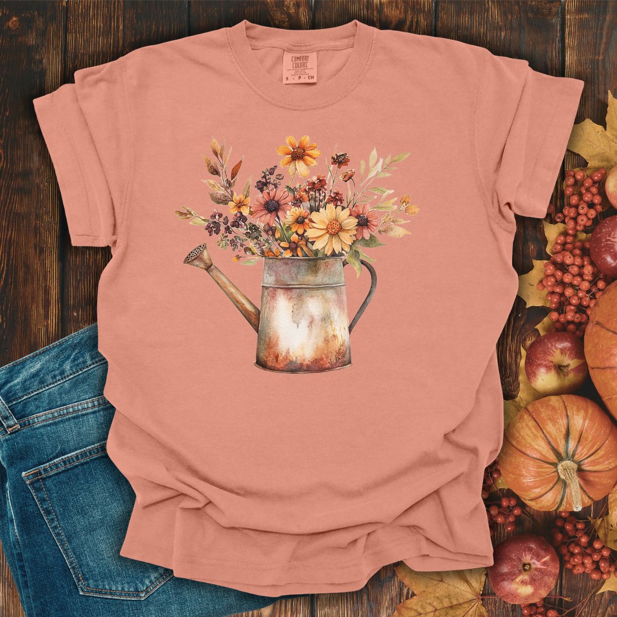 Autumn Watering Can T-Shirt