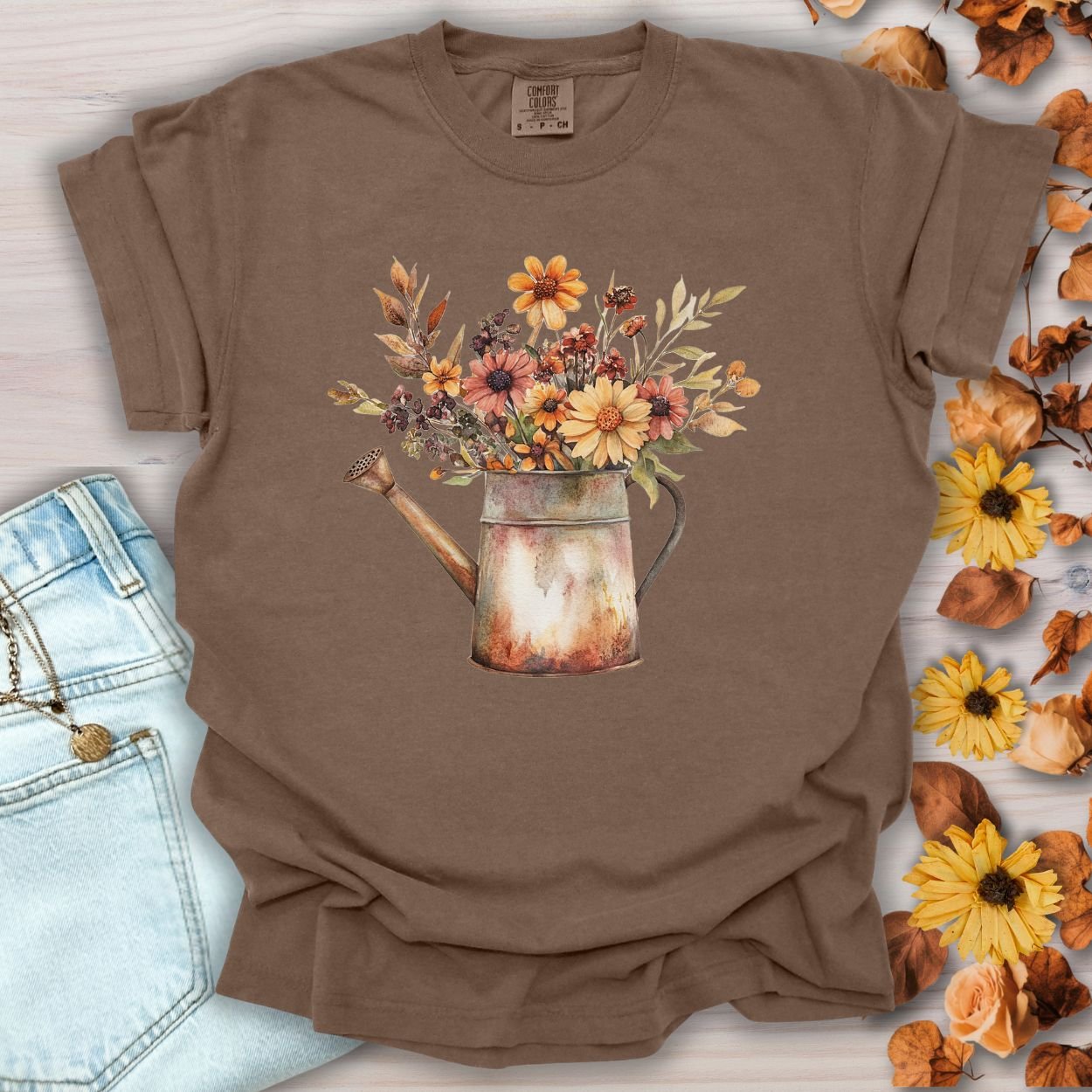Autumn Watering Can T-Shirt