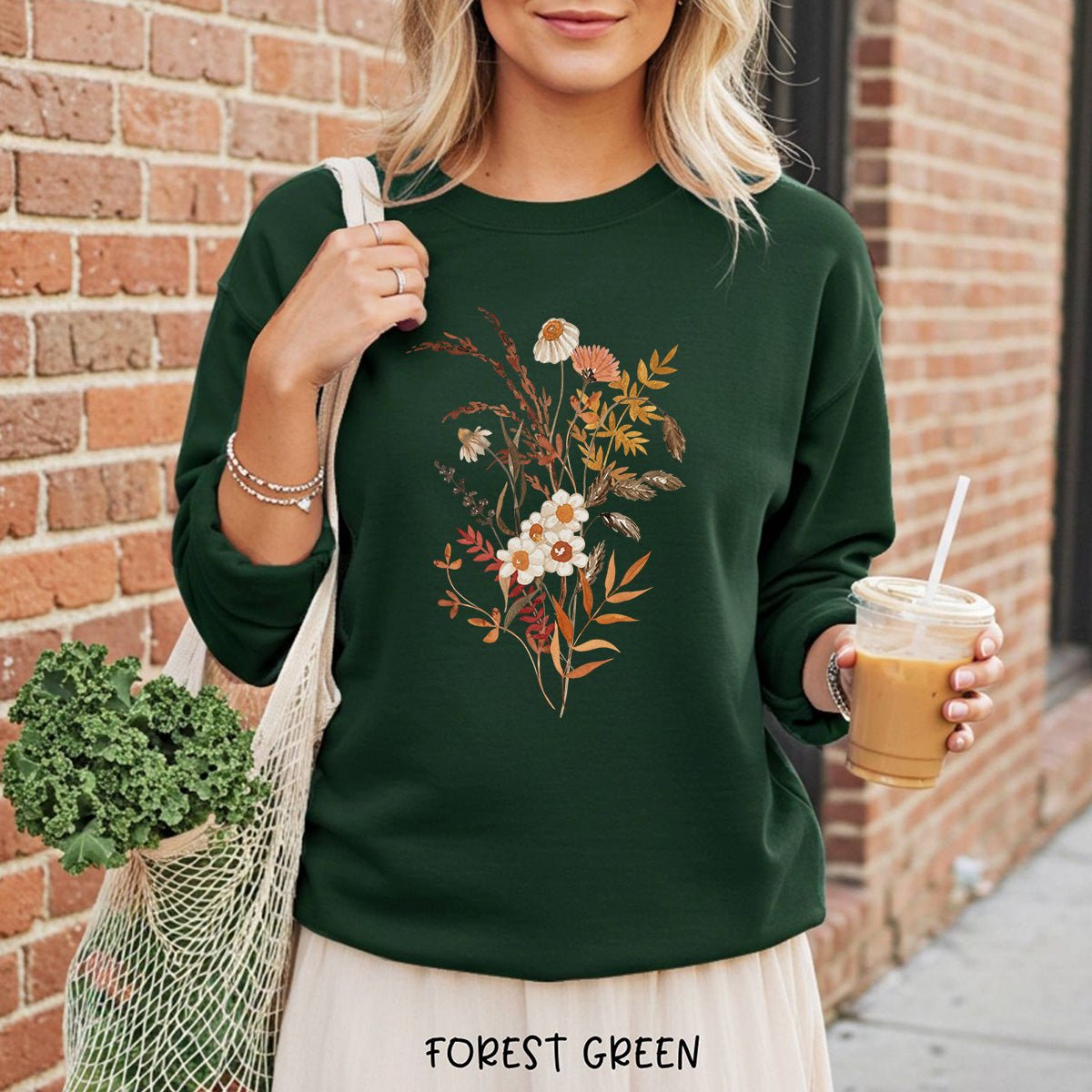 Autumn Wildflower Bouquet Sweatshirt