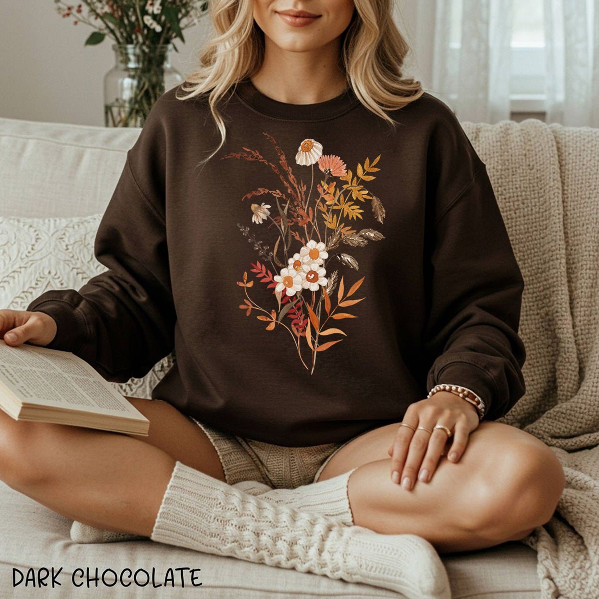 Autumn Wildflower Bouquet Sweatshirt