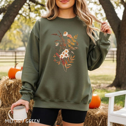 Autumn Wildflower Bouquet Sweatshirt
