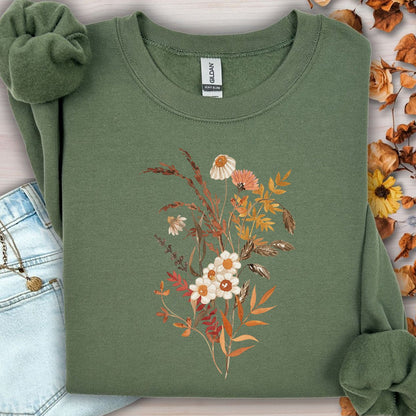 Autumn Wildflower Bouquet Sweatshirt