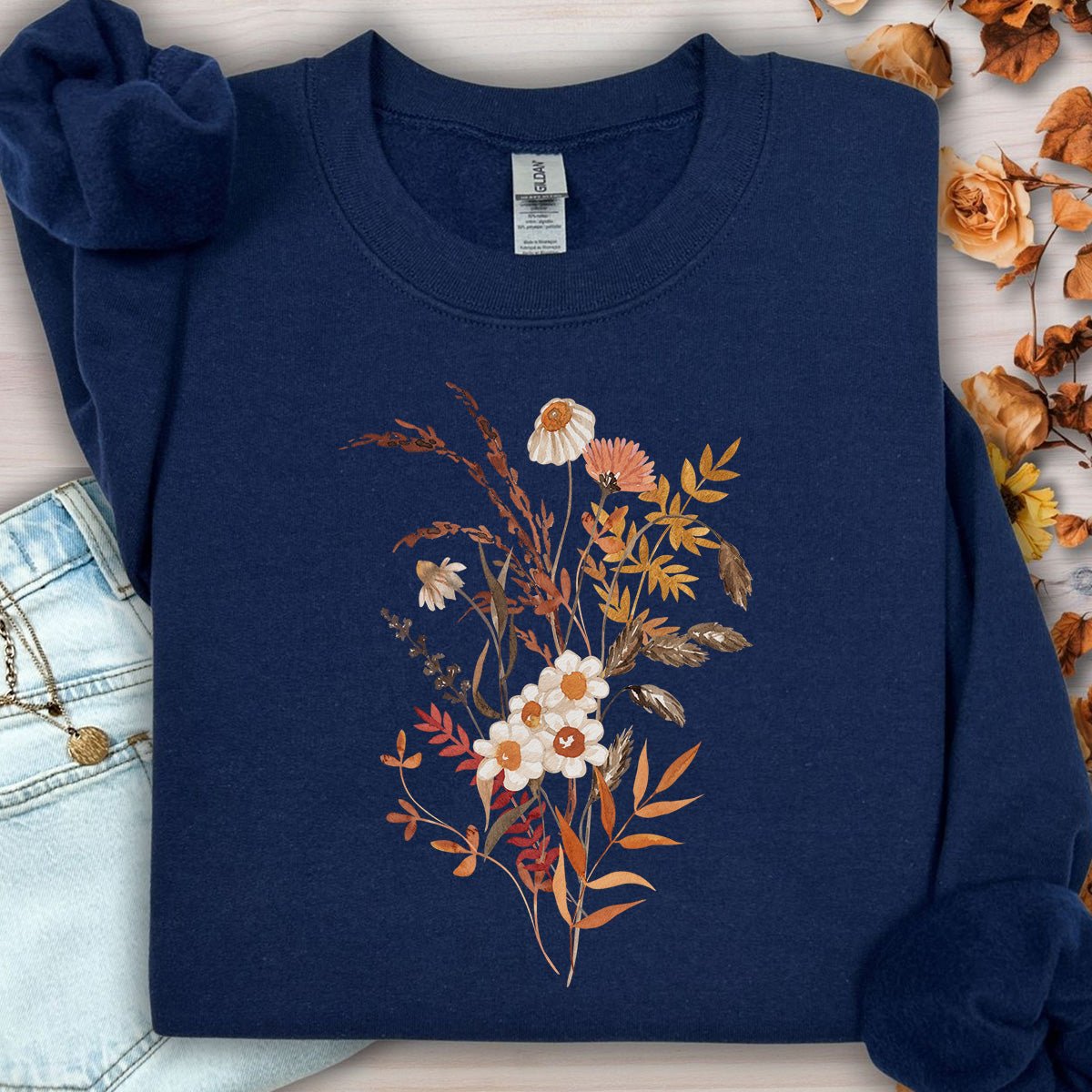 Autumn Wildflower Bouquet Sweatshirt