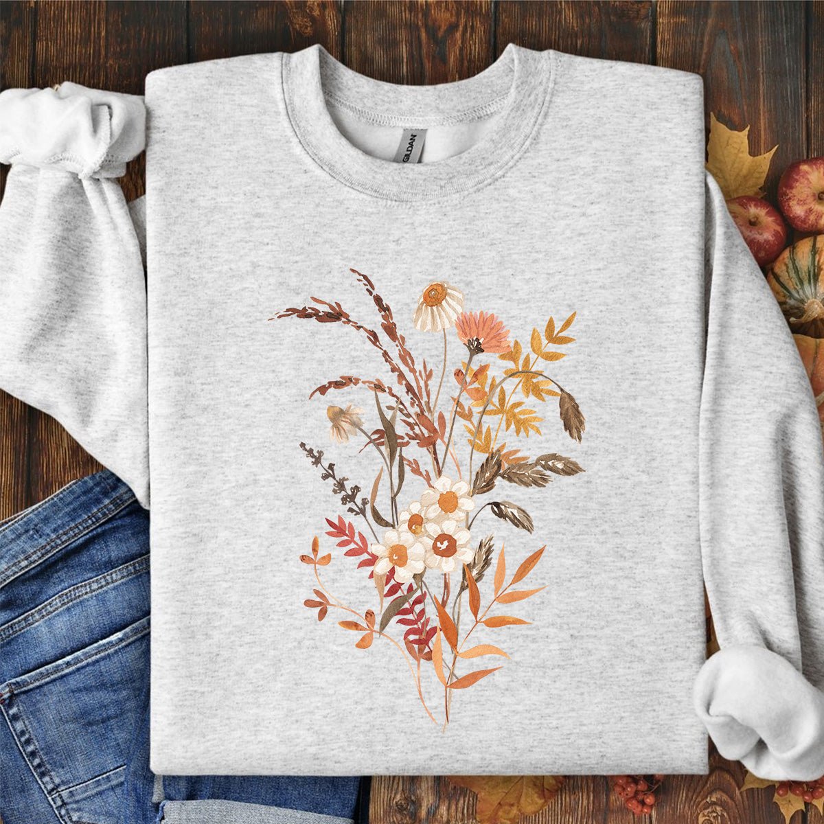 Autumn Wildflower Bouquet Sweatshirt