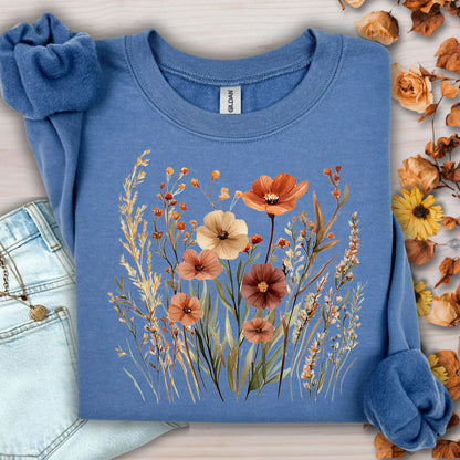 Autumn Wildflowers & Poppies Sweatshirt