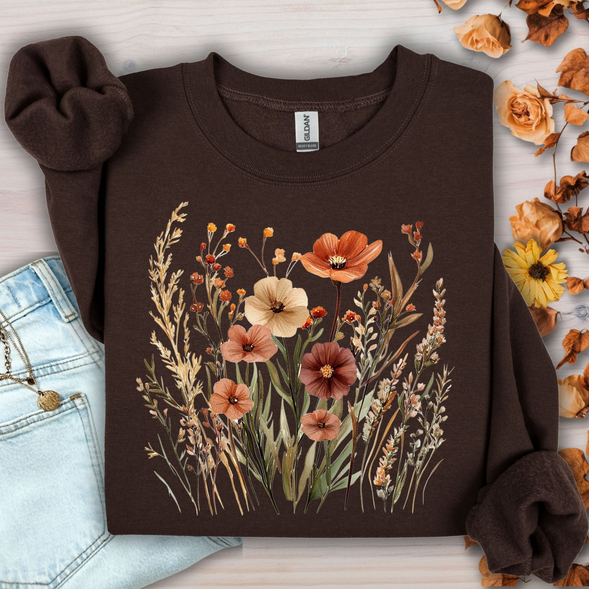 Autumn Wildflowers Sweatshirt