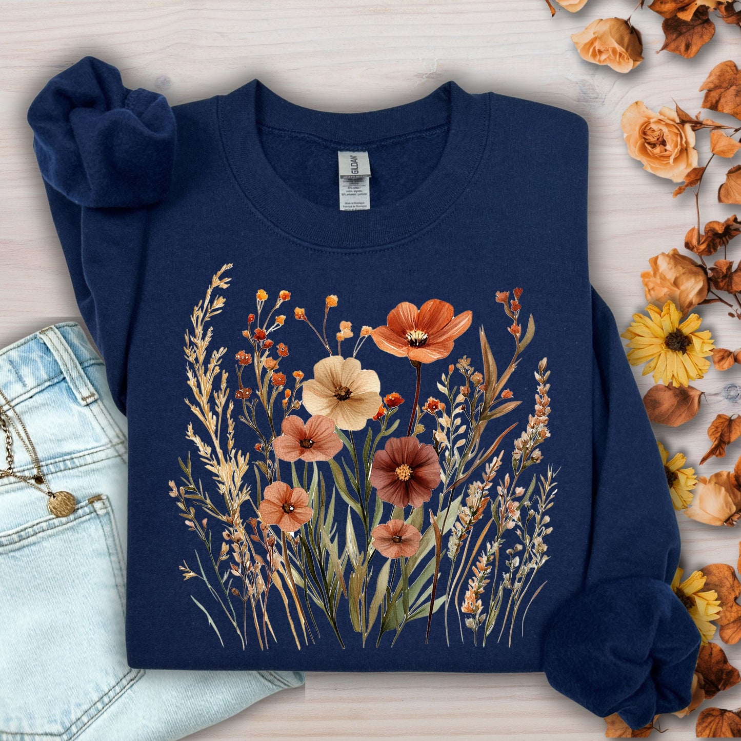Autumn Wildflowers Sweatshirt