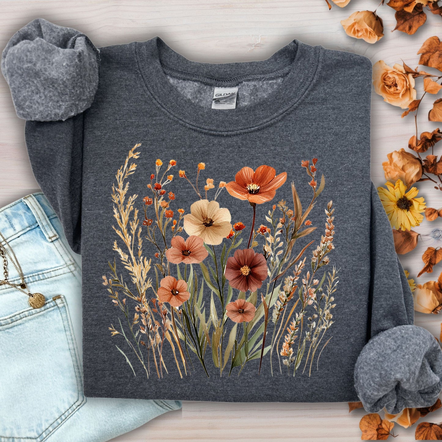 Autumn Wildflowers Sweatshirt