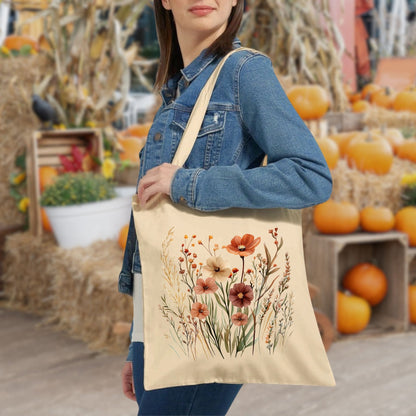 Autumn Wildflowers Tote Bag