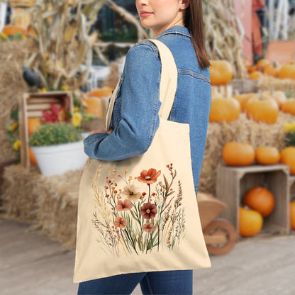 Autumn Wildflowers Tote Bag