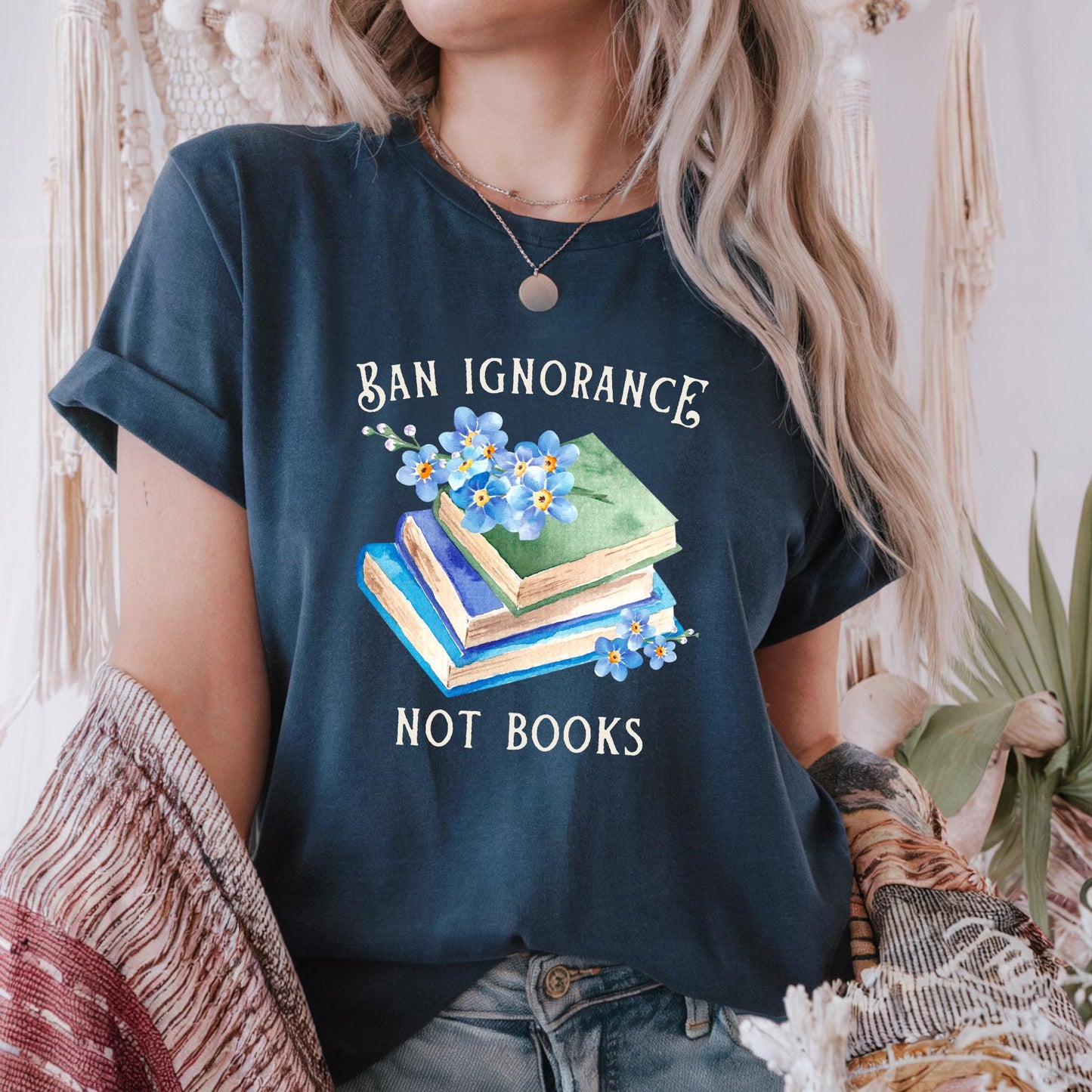 Ban Ignorance, Not Books T-Shirt
