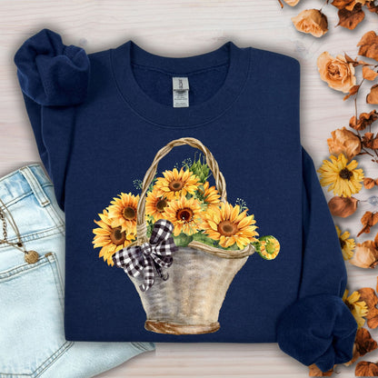 Basket of Sunflowers Sweatshirt