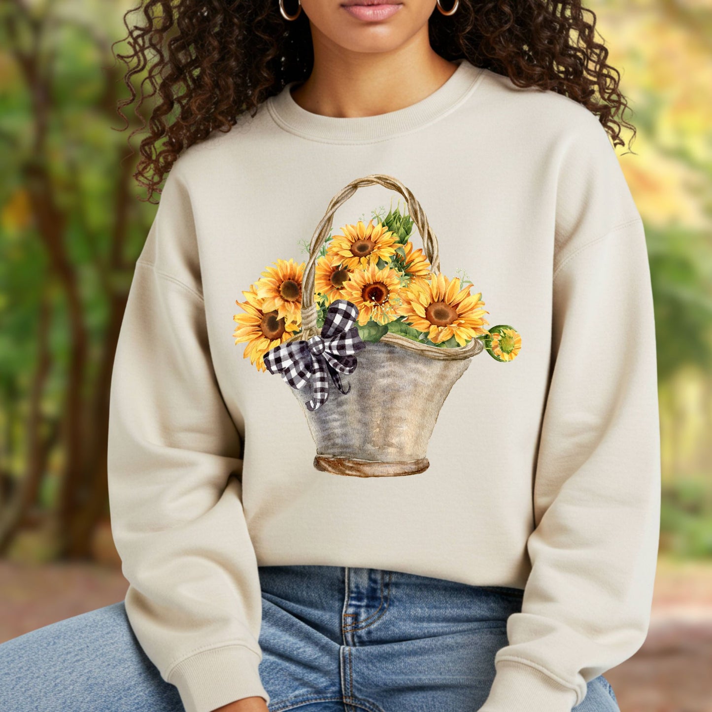 Basket of Sunflowers Sweatshirt