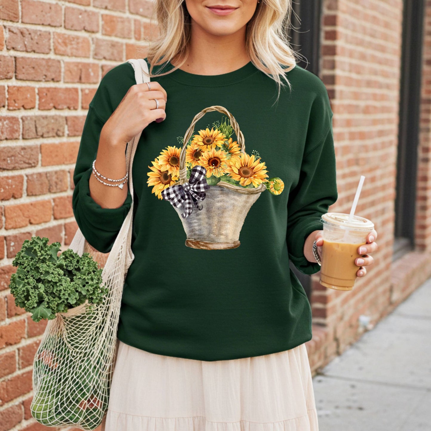 Basket of Sunflowers Sweatshirt