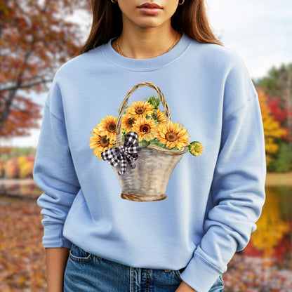 Basket of Sunflowers Sweatshirt