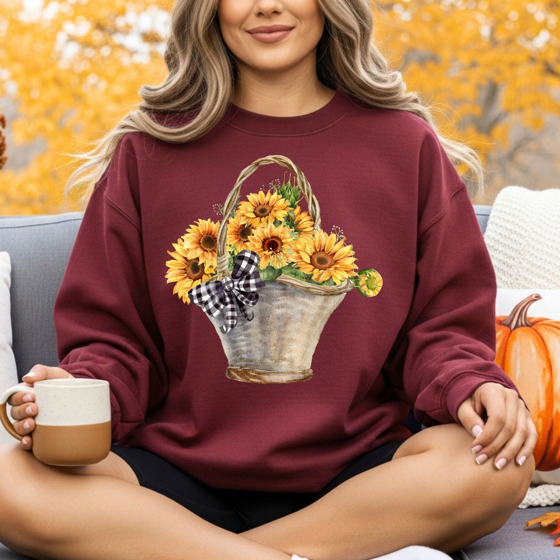 Basket of Sunflowers Sweatshirt