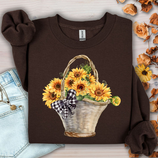 Basket of Sunflowers Sweatshirt