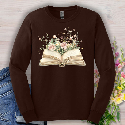 Blooming Pages Long Sleeve Tee
