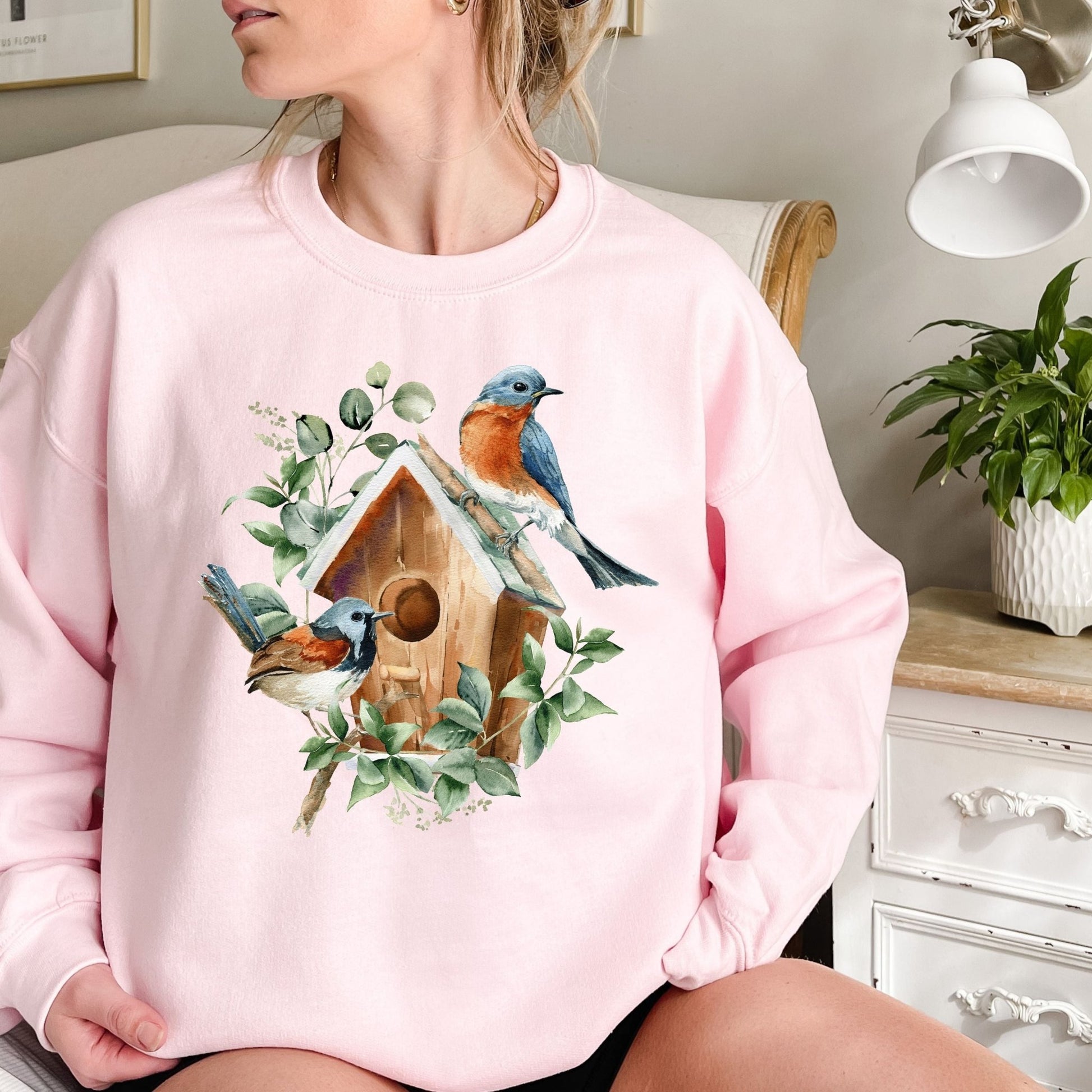 Blue Bird Art Sweatshirt