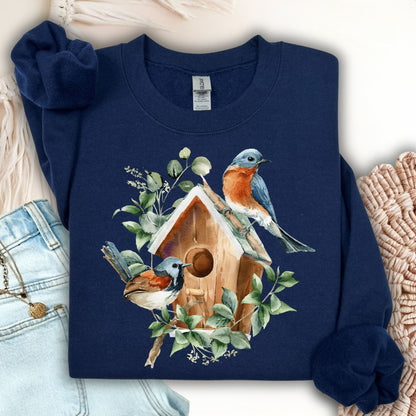 Blue Bird Art Sweatshirt