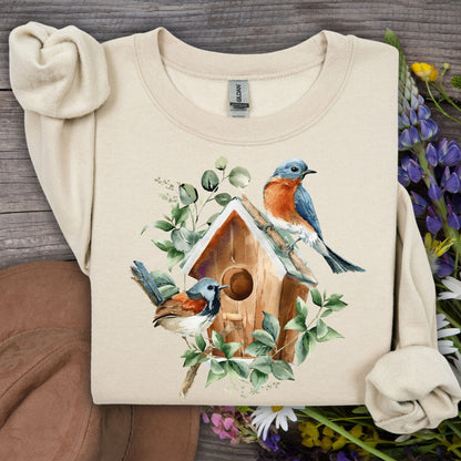 Blue Bird Art Sweatshirt