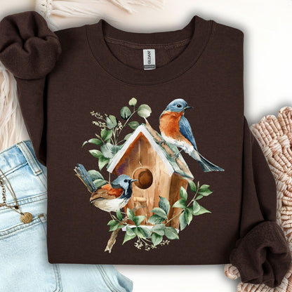Blue Bird Art Sweatshirt
