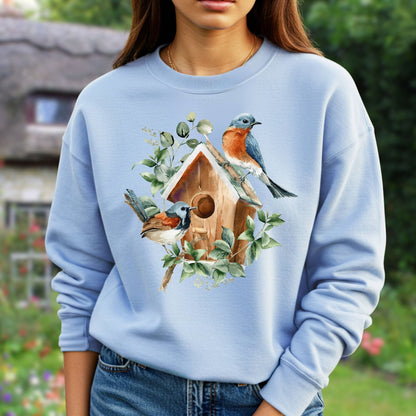 Blue Bird Art Sweatshirt