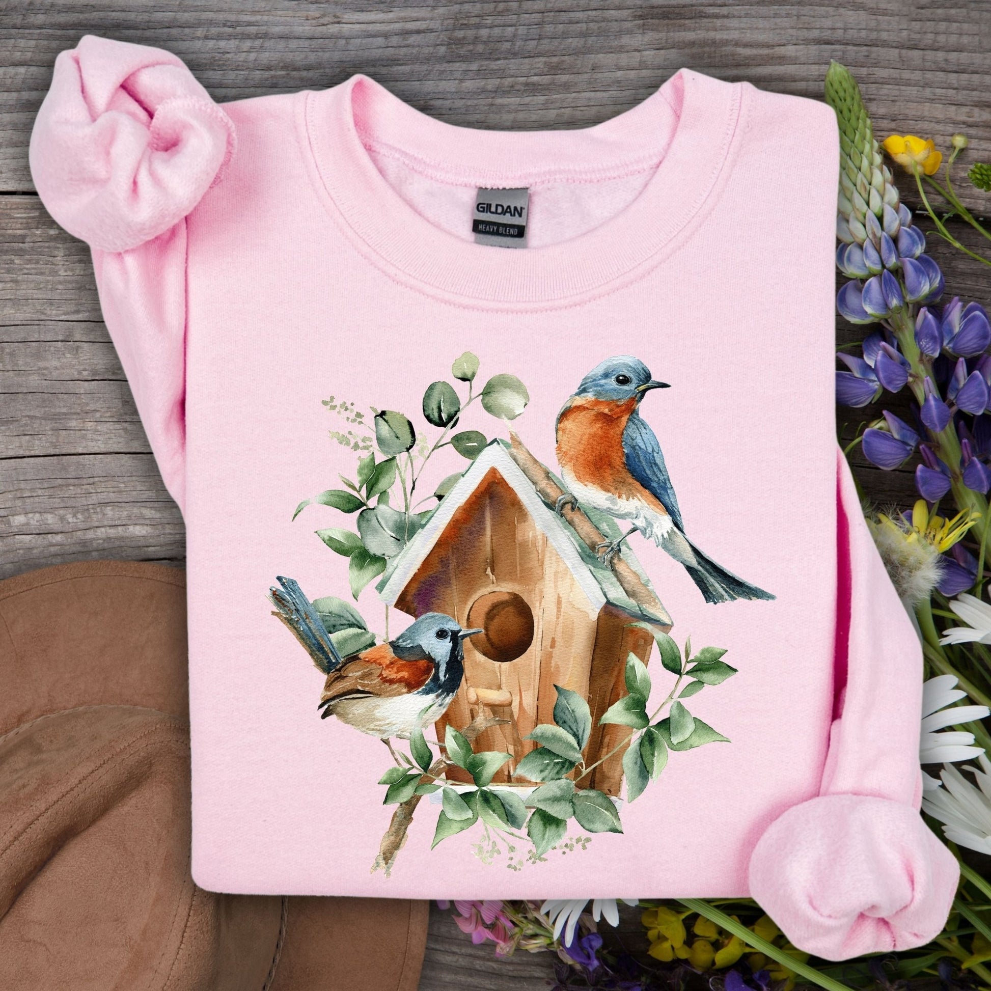 Blue Bird Art Sweatshirt