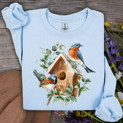 Blue Bird Art Sweatshirt