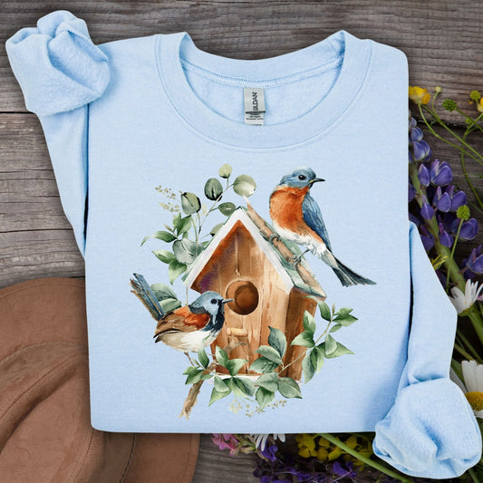 Blue Bird Art Sweatshirt