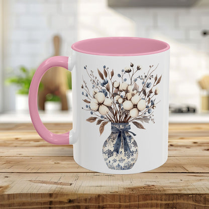 Blue and White Winter Bouquet Mug (11/15oz)
