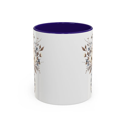 Blue and White Winter Bouquet Mug (11/15oz)