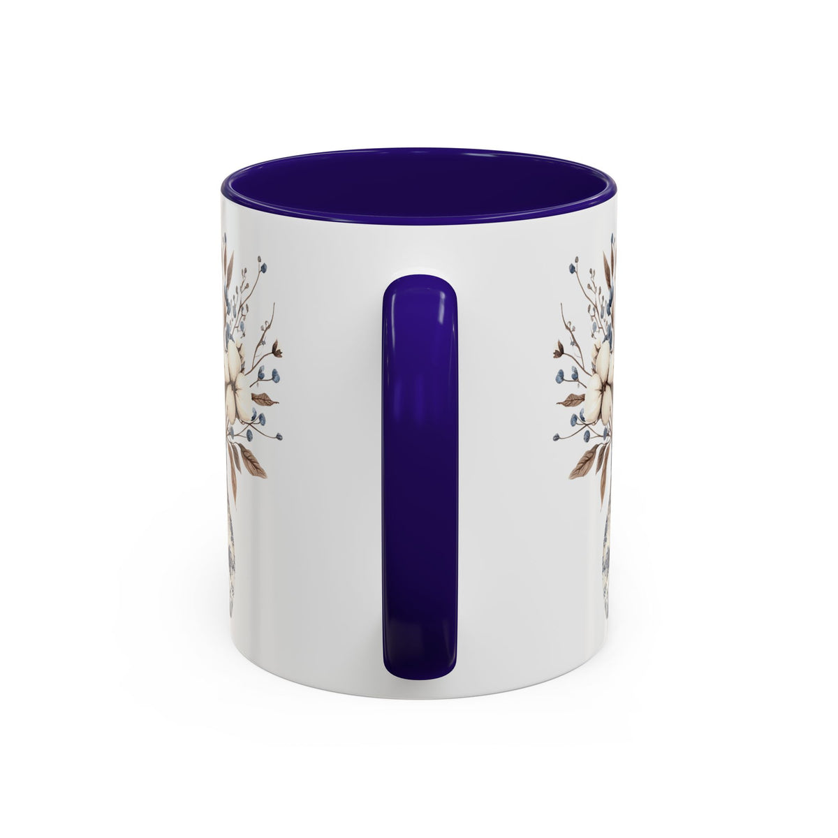 Blue and White Winter Bouquet Mug (11/15oz)