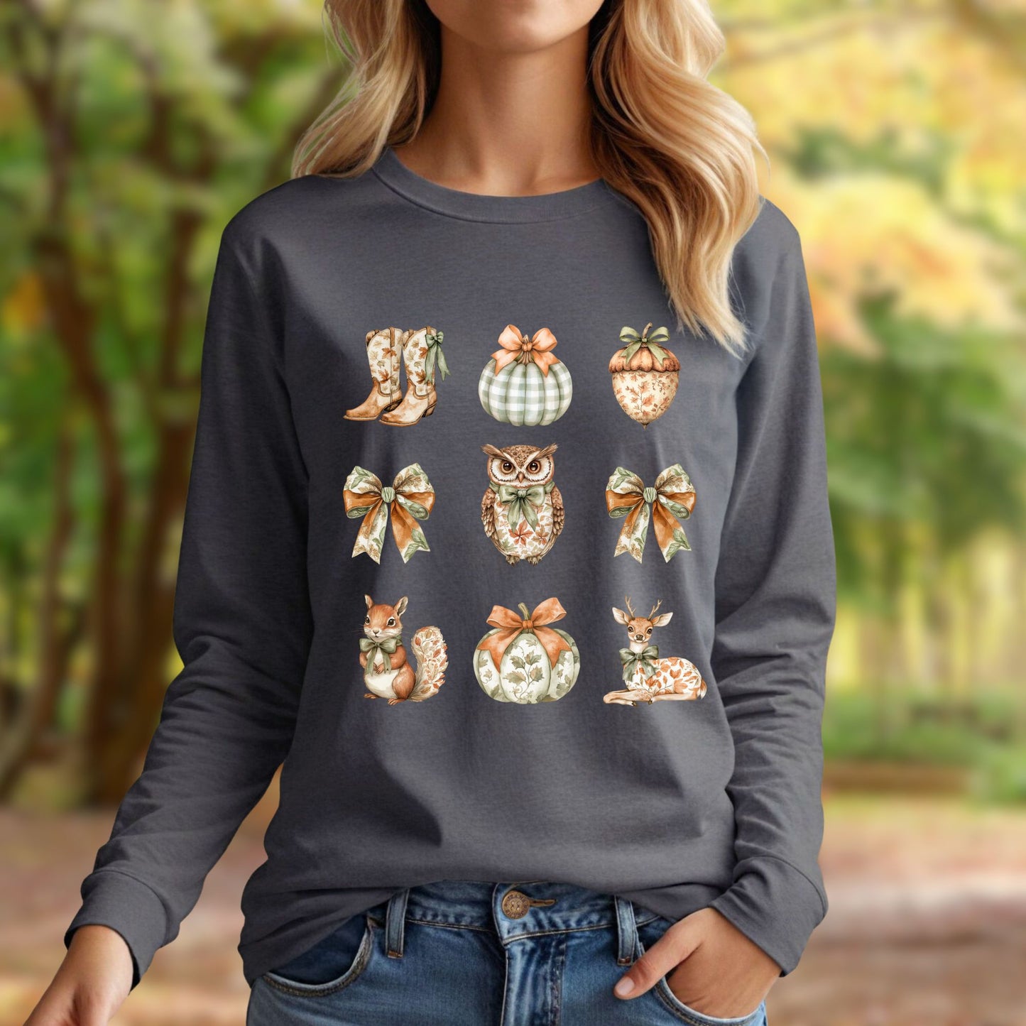 Boho Fall Favs Long Sleeve Tee